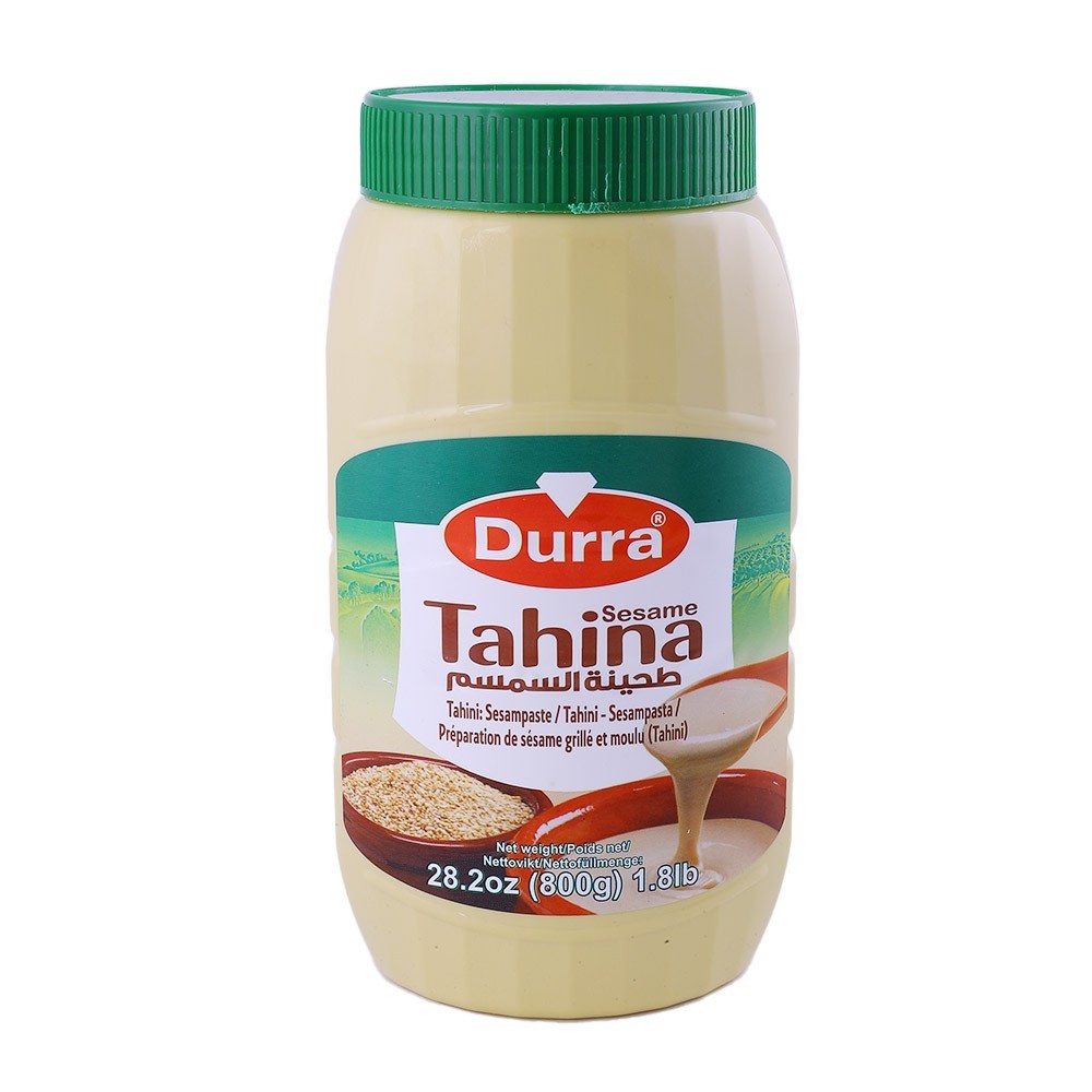 Durra Tahini Sesampaste 800g Tahina Sesam Dip Sesampüree 100% Sesamöl Vegan