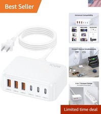 6 in 1 USB Charger, 50 Smaller Charging Station for Multiple Devices, 100W F...