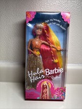 Vintage Hula Hair Barbie Pink and Gold Doll Mattel 1996 No. 17047 New In Box