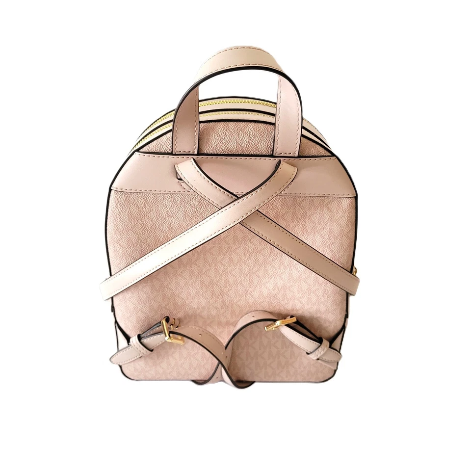 Mochila Michael Kors Jaycee bolso com zíper médio MK blush em pó - Imagem 4 de 4