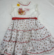 1980 Vintage Strawberry Shortcake Dress Toddler Girls 3