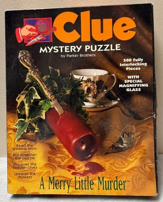 1994 Parker Brothers Clue Mystery Puzzle: A Merry Little Murder 500 Pieces