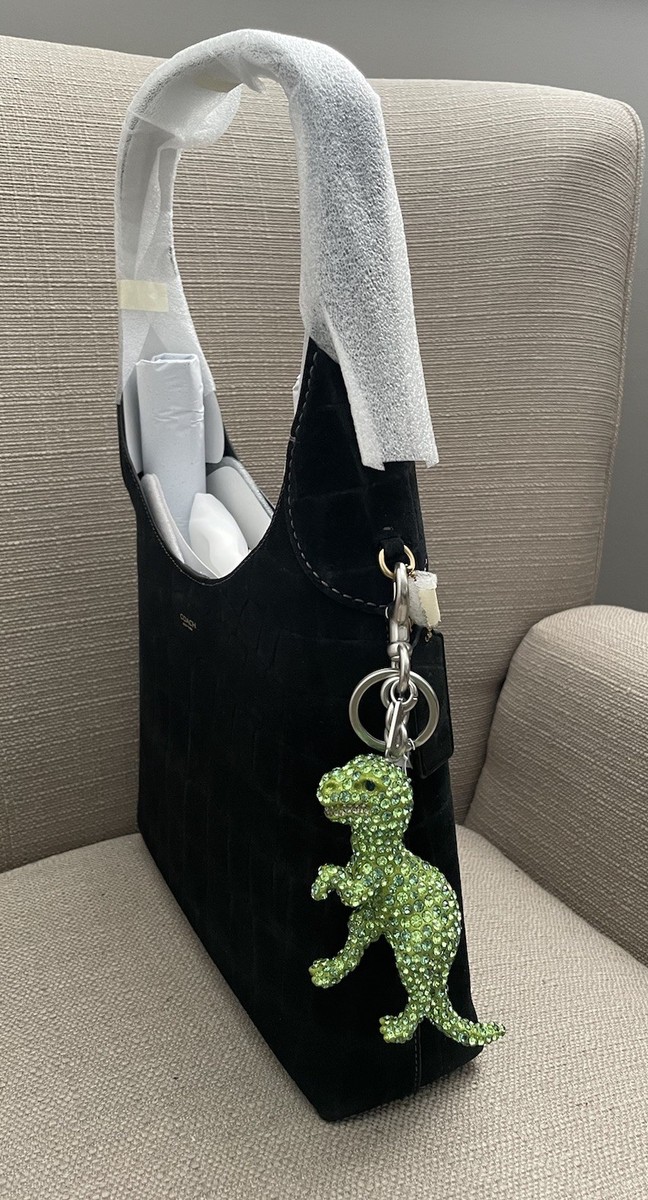 Coach Large Crystal Rexy Bag Charm Green NWT Style CCD22 Authentic