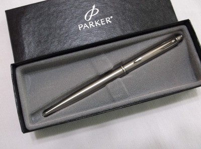 PARKER INSIGNIA STAINLESS STEEL & CHROME TRIM .5MM PENCIL WITH ERASER