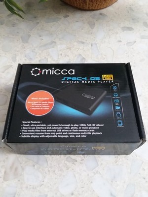 Micca Speck G2 1080p Full-HD Ultra-Portable Digital Media Player BRAND NEW