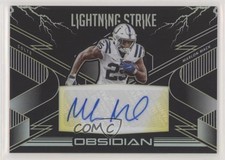 2020 Obsidian Lightning Strike Electric Etch Yellow 24/25 Marlon Mack Auto 0c2