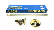 Fluidyne Ansonia Polished Brass Toilet Supply Kit A1212 Pb Cr1912dl Nos Fluidyne Ansonia Polished Brass Toilet Supply Kit A1212 Pb Cr1912dl Nos