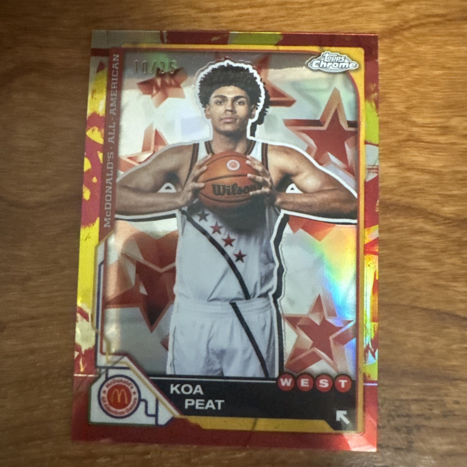 2025 Topps Chrome Mcdonald's Prospect Paths Koa Peat PP-13 10/25 Arizona Phoenix