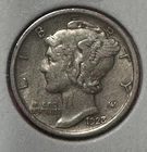 1923 US Mercury SILVER Dime "Philadelphia" Mint! XF! Old USCoin!