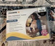 Medela Easy Expressions Bustier Bra Hands Free Pumping Nursing , Medium, Nude