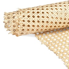 Upgraded Light Yellow 17.7" Width Cane Webbing Roll 3.3ft - Versatile Rattan