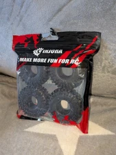 2.5" X 1" INJORA Rubber Rocks Tires for RC Car All Terrain Knobby Off Road New