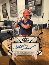 2024 Leaf Trinity Baseball Caleb Lomavita Clear Prospect RC Auto #/7 SSP