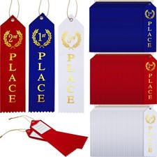 Outus 150 Pieces Award Ribbons 1st, 2nd, 3rd Place Flat Carded Set First Plac...