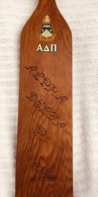 Vintage 1968  Alpha Delta Pi  College Frat Fraternity Pledge Paddle 32X6X3/4