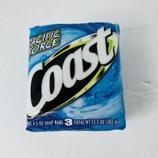 THREE Bars Coast Pacific Surf Bar Soap 2006 Prop Sealed NOS Vtg Y2K Made In USA