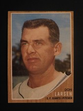 1962 Topps Baseball Card #33 Don Larsen (EX+)