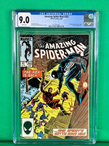 MARVEL COMICS CGC 9.0 AMAZING SPIDER MAN 265 WHITE PAGES 6/85