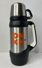 Dunkin Donuts 32oz Travel Mug Insulated Hot Cold Stainless Steel Thermos & Cups