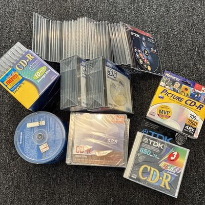 Huge Lot Of CD-R Disks TKD Sony Fujifilm Imation Quill