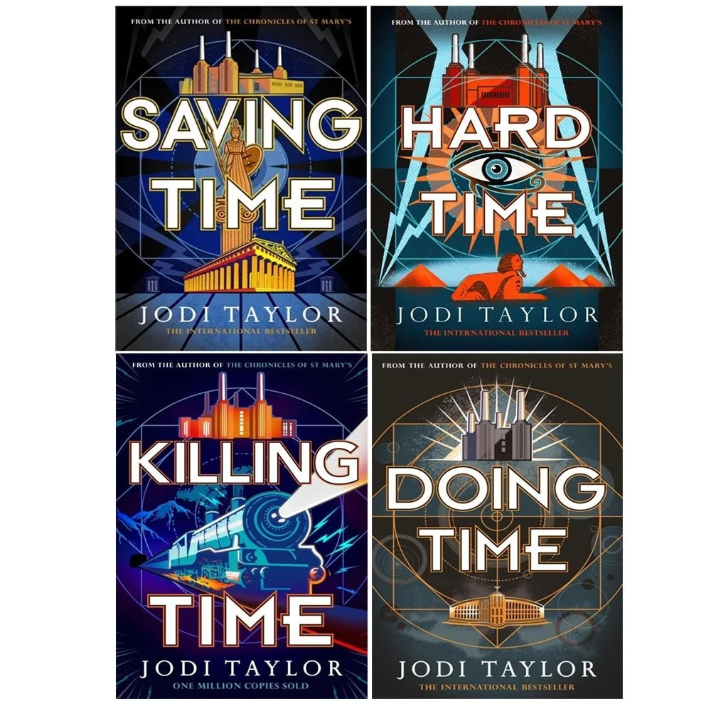 Jodi Taylor Time Police Series 4 Books Collection Set Saving Time, Doing Time