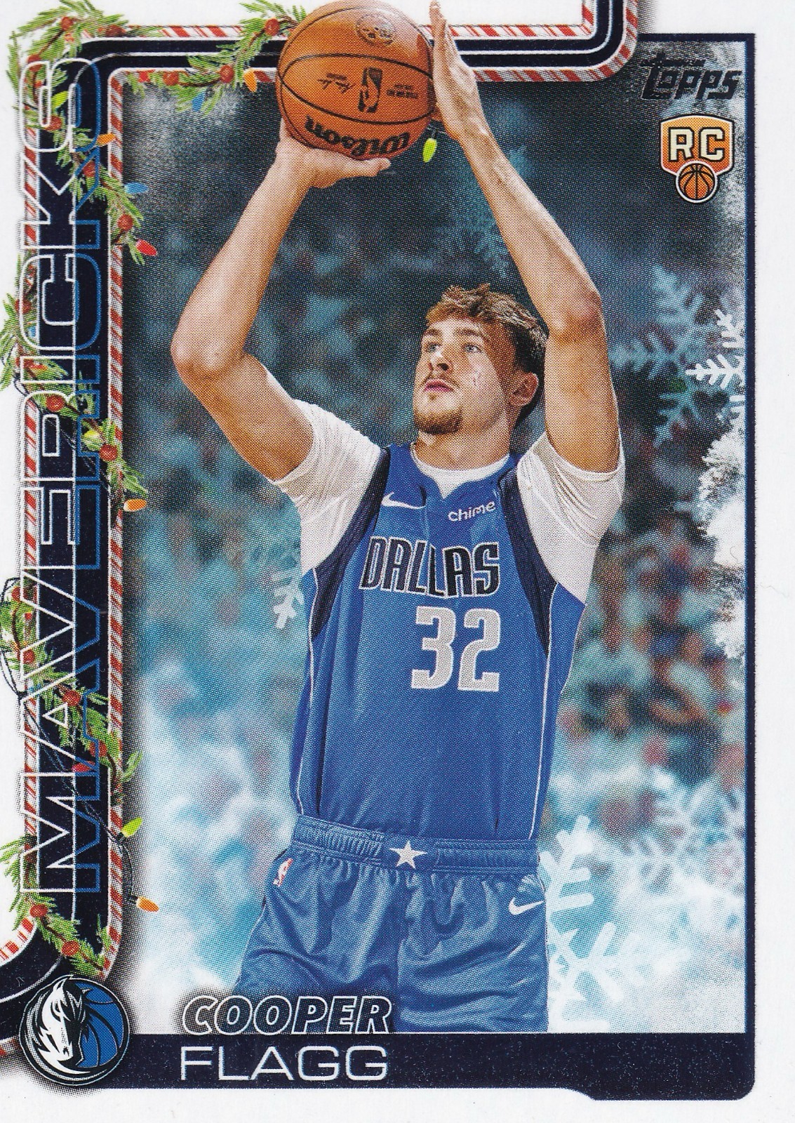 2025/26 Topps Holiday Cooper Flagg RC #H161 Mavericks Hoilday Mavericks