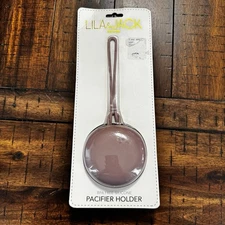 Lila & Jack New York Baby Pacifier Holder Case BPA Free Silicone Mauve