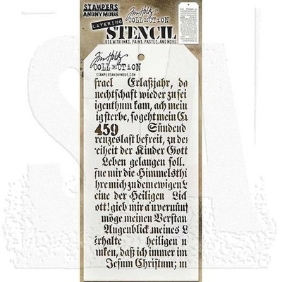 Tim Holtz Schichtschablone - Schrift THS149