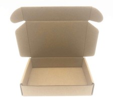 Small Cardboard Shipping Box Mailers 6 x 4 x 1.3 Inch Corrugated Packaging St...