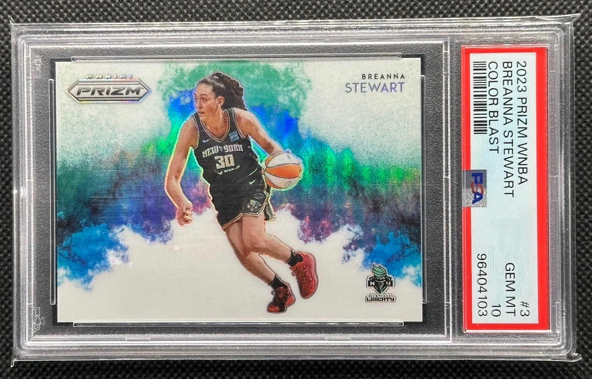2023 Panini Prizm WNBA Breanna Stewart Color Blast #3 PSA 10