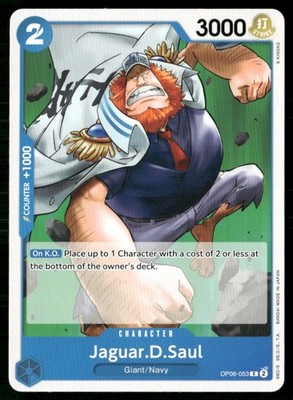 2024 Wings of the Captain Jaguar.D.Saul Character / Blue/Giant/Navy #OP06-053