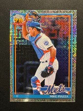 2026 Topps Series 1 Mike Piazza 1991 Chrome Silver Pack Mojo Refractor #91C-81