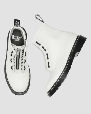 Dr. Martens Japan Exclusive 1460 ZIP White Stitch 8-Eye Boots