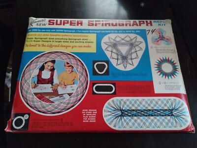 VINTAGE 1969 KENNER SUPER SPIROGRAPH REFILL KIT SEALED PACKAGE NOS 1960s