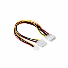 8" Computer Internal Power Y-Cable 5.25" Molex 4Pin LP4 to 5.25" 3.5" Floppy