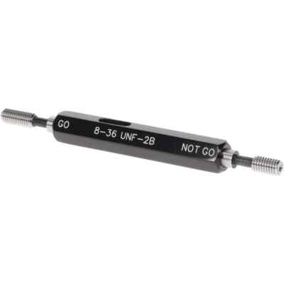 SPI #8-36, Class 2B, Double End Plug Thread Go/No Go Gage Steel, Size 0 Handl...