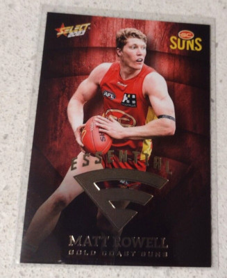 2023 Footy Stars Matt Rowell Essential E45 Suns