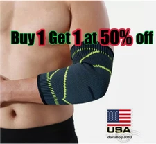 Elbow Brace Support Sleeve Compression Arthritis Tendonitis Reduce Joint Pain