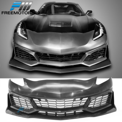 Fits 14-19 Chevy Corvette C7 ZR1 Style Front Bumper Conversion