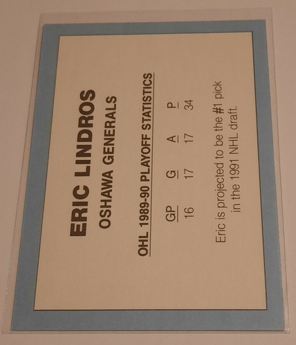 ERIC LINDROS Oshawa Generals Gold Projected #1 Pick 1989-90 1991 Flyers Rangers - Picture 2 of 4