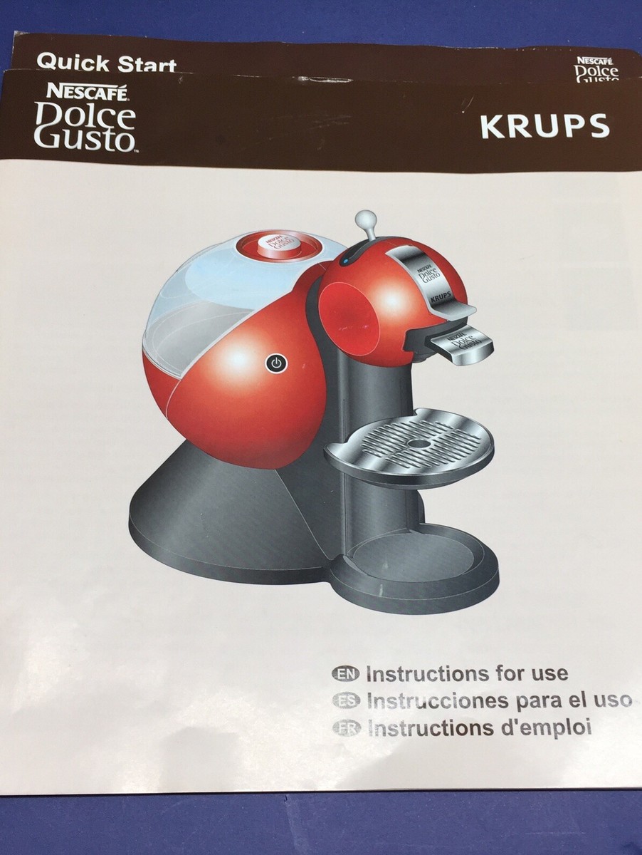 Dolce Gusto Melody Instructions Manual For Nescafe Dolce Gusto