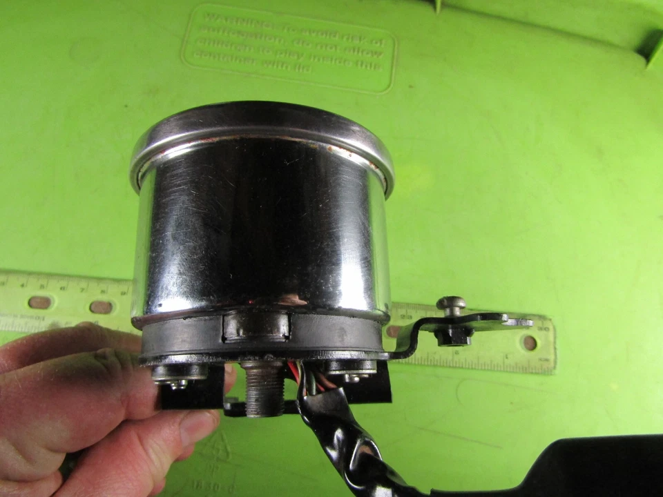 Kawasaki MC1 1973-1975 Mini Enduro 90 velocímetro medidor con soporte # 13 ¡¡¡BONITO!!!! Foto 4 de 4