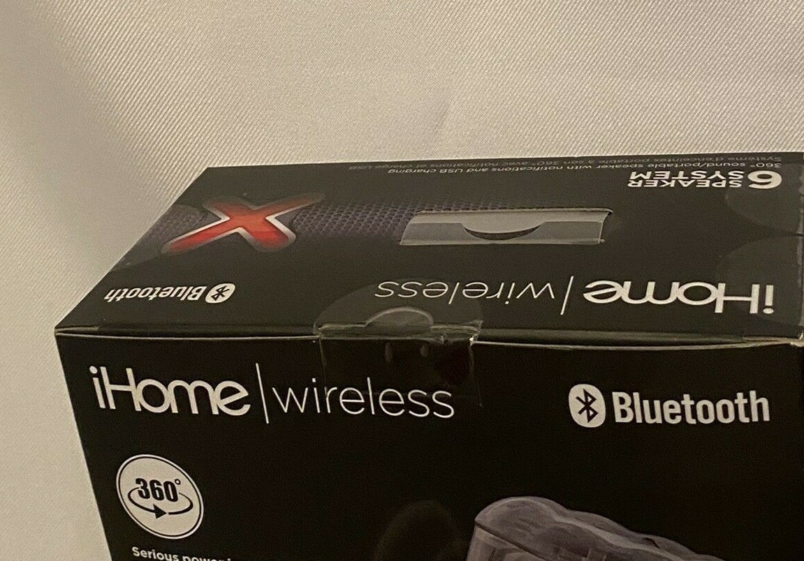 ihome nfc portable bluetooth speaker with glanceable notifications