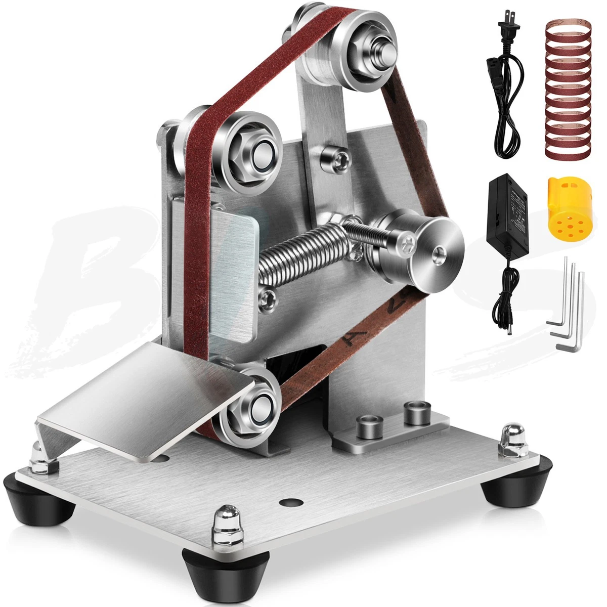 Lijadora de Banda Mini Belt Sander For Knife Making Metal Working with 10  Belts