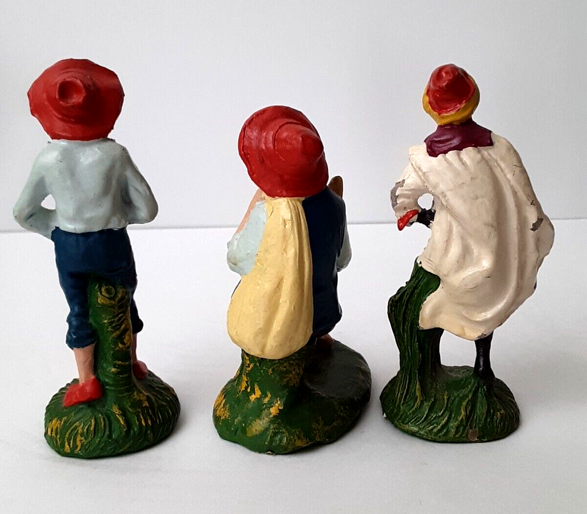 Vintage Nativity Set 21 Piece Italy Paper Mache Creche Manger 5.5