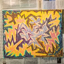 Drawing 11X14" Oil Pastel on Paper