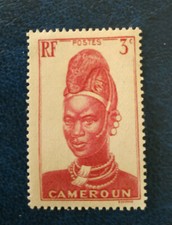 Cameroun - 1939 Pictures from Cameroon - coiffure -Femme - 3c- neuf**