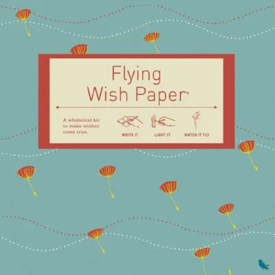 Flying Wish Paper WISHING KIT - Write it, Light it and Watch it Fly - Large Kits