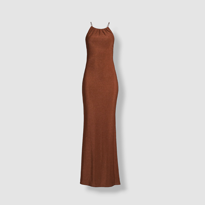 queenie bridesmaid dresses $378 Misha Women's Orange Shimmer Halter Dress Size AU6/US2 Delamere Mini Dress Black classic collection line silhouette. Bottom Size:32x34