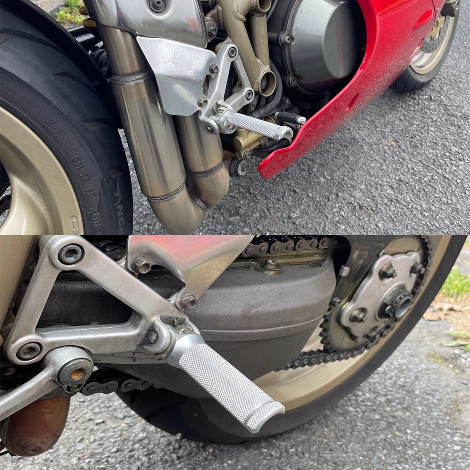 Footrest Foot Pegs For DUCATI Panigale 899 959 1199 1299 V4 1100 Streetfighter - Imagem 2 de 4